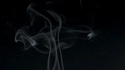 Slow motion of white smoke. Stock Footage 244832838