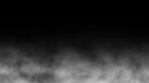Slow motion white smoke or fog effect rolling on black background overlay Stock Footage 337171965