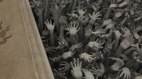 Slow Motion of White Temple. 스톡 동영상 49773612