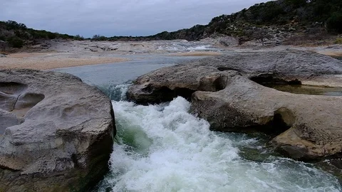 Slow motion whitewater river Video stock 103627726