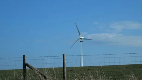 Slow motion wind turbine Stock Footage 171531748