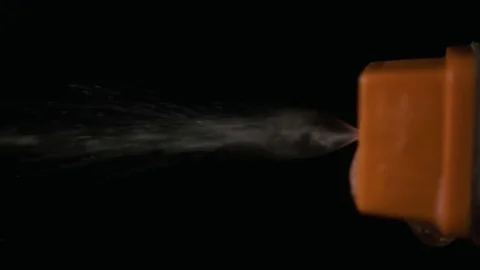 Slow motion. Window cleaning liquid is sprayed Stock Footage 75781461