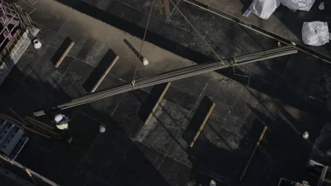 Slow Motion Of Workers At Construction Site Stock Footage 158359018