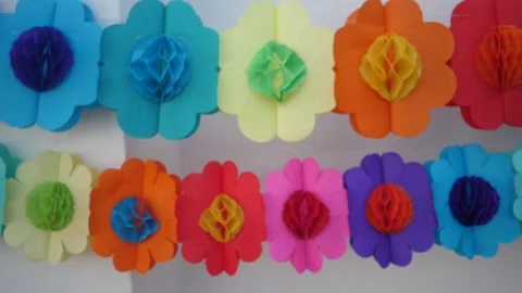 Slow Motion wreath Flowers Stock Footage 157677107