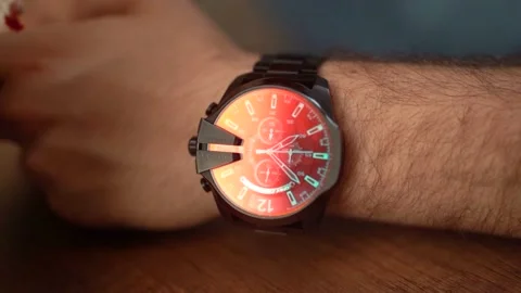 Slow Motion Of A Wristwatch At Rush Hour 4k Stock Footage 180695254