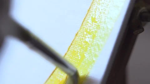 Slow motion yellow paint Stock Footage 41455101