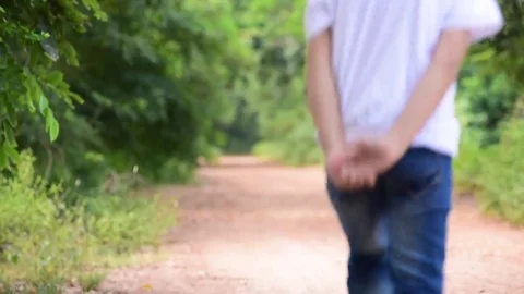 Slow motion young Thai boy run Stock-Footage 69216993