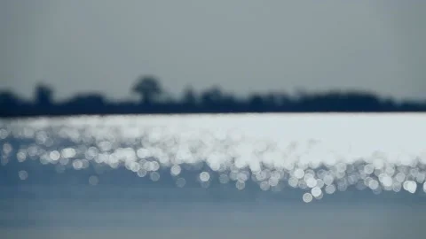 Slow motionriver against the backdrop of calm and relaxation. Sound Stock Footage 98086884