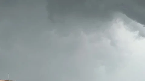 Slow Movement of Dark Monsoon Clouds Before Rain in Dramatic Sky Video stock 338040471