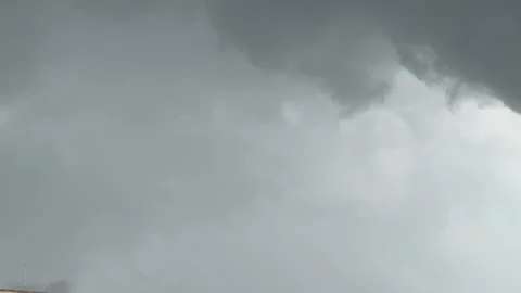 Slow Movement of Dark Monsoon Clouds Before Rain in Dramatic Sky Stock Footage 338040491