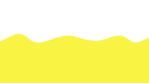 Slow moving animation of a thick yellow liquid in the center on a white 库存影片 292492375