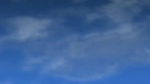 Slow Moving Arctic Clouds Flowing Across a Deep Blue Sky Stock Footage 333373912