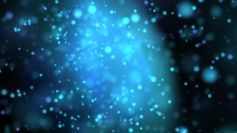 Slow Moving Blue Bokeh Bubbles Animation Background Stock-Footage 283396256