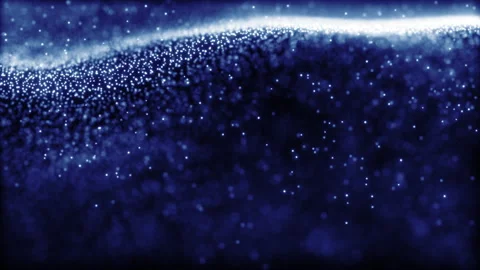 Slow moving blue wave close-up Stock Footage 265800017