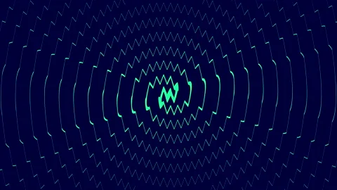 Slow moving broken lines on blue background Video stock 161309016