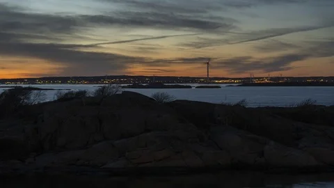 Slow moving clouds at dusk timelapse. 4K Vídeos de archivo 73524114