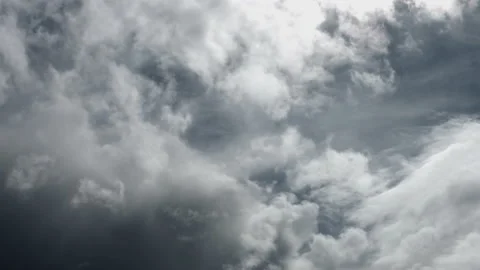 Slow Moving Grey Clouds Stock Footage 166970340