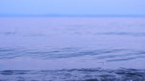 Slow Moving Little Waves Stock Footage 71277049