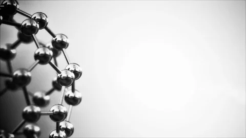 Slow moving molecules. Seamless looping animation Video stock 75001908