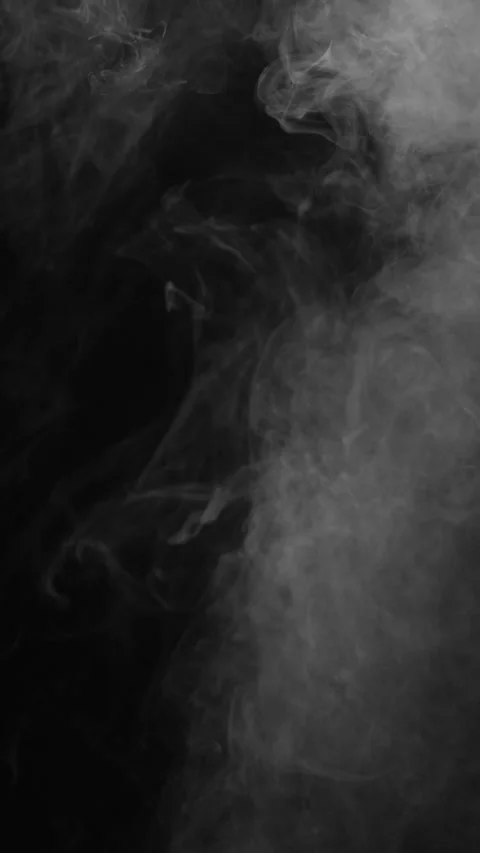 Slow moving smoke texture on dark background, vertical format Stock Footage 340145024