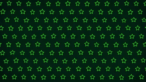 Slow moving stroked outlined star shapes with geometric patterns glowing and Stock Footage 328209836