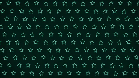 Slow moving stroked outlined star shapes with geometric patterns glowing and Stock Footage 328209837