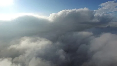 Slow Moving Through Clouds Stock Footage 79183634