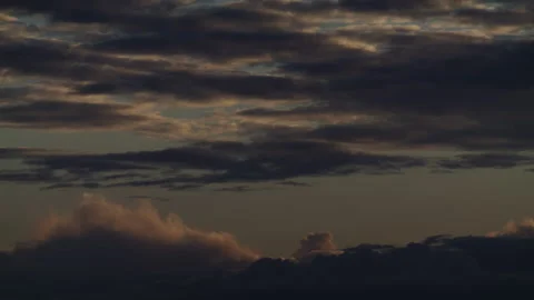 Slow Moving Twilight Cloud Bands Over Norway Sky Stock Footage 344088101