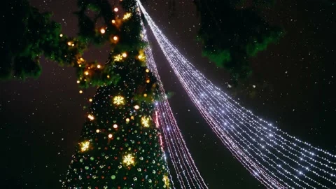 Slow-moving video below showing a Christmas tree decorated. Stock Footage 145201206