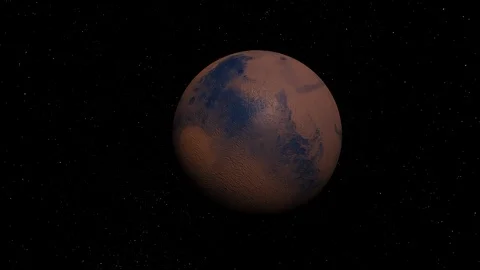 Slow orbit around mars Video stock 109798068