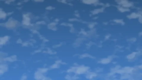 Slow Organic Flow of Arctic Clouds Across a Blue Sky Video stock 329008751