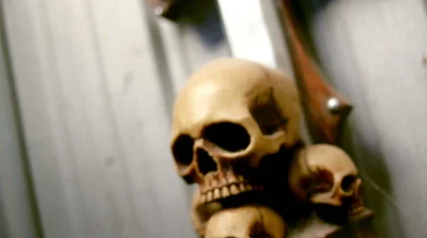 Slow Outward movement of Skulls Stock Footage 67164571