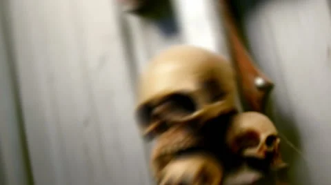 Slow Outward smooth movement of a skull Stock Footage 67164413