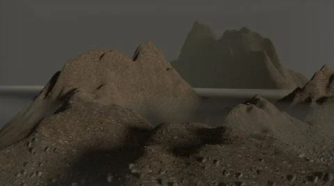 Slow pan around mountain tops Stock Footage 57983101