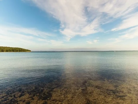 Slow pan calm rippling waves Stock Footage 75935071