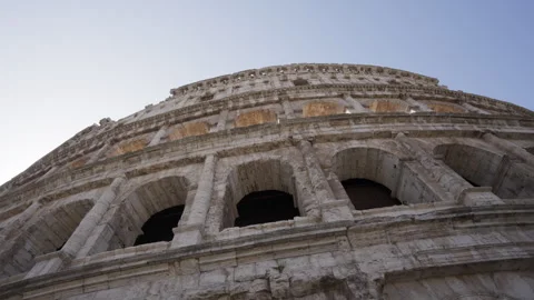 Slow pan up of the Colosseum. Stock Footage 247641532