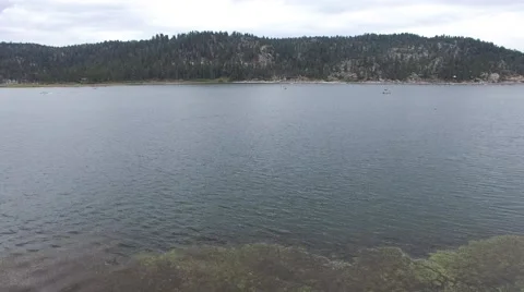 Slow Pan up from Lake Video stock 54643229