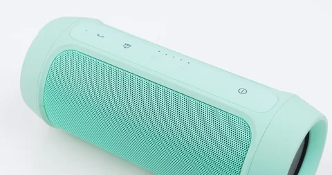 Slow Panning Movement Over Portable Wireless Speaker From Bottom To Top Vidéo 88657248