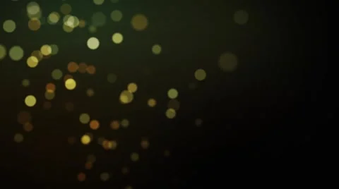 Slow Particle Loop Green and Gold Stock Footage 985688