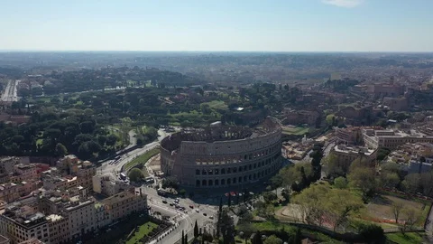 Slow pass by - Colosseum Vídeo Stock 114431084
