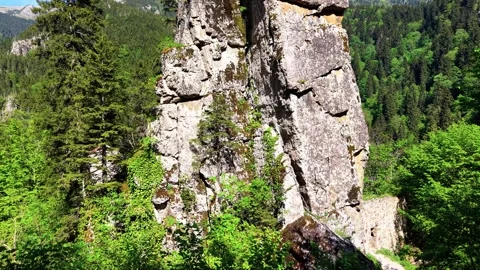 Slow Pullback Behind Aya Varvara Church Revealing Historic Stone Structure Stock Footage 340423940