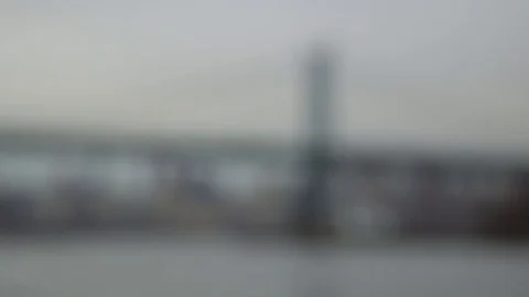 Slow rack focus RFK Bridge' Stock Footage 74089922