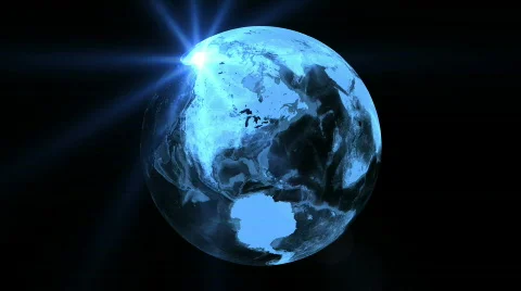Slow Rotating Planet Earth Stock Footage 659049