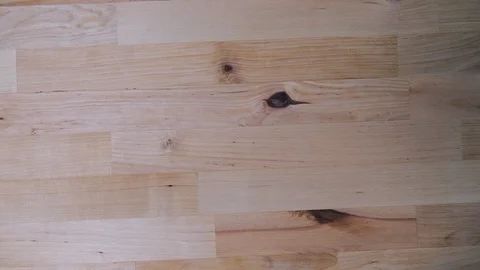 Slow rotating shot over solid natural wood surface Stock Footage 119341071