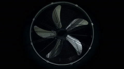 Slow rotating ventilation fan. 4K UHD. Stock Footage