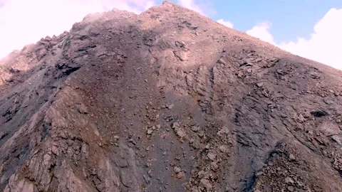 Slow shooting of the mountain peak Stock Footage 161231614