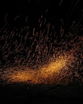 Slow shutter image of Deepavali fire cracker that can be used as background. Stock Photos