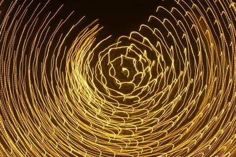 Slow shutter lights イラスト素材