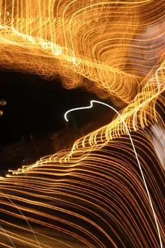 Slow shutter lights イラスト素材
