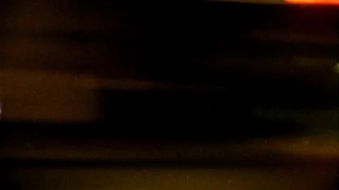 Slow Shutter Speed At Night, Shoot On 8mm Film Camera with light trails Stock Footage 291096102